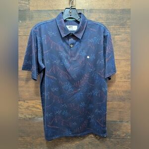 JOTTY Men's Navy Floral Polo Shirt